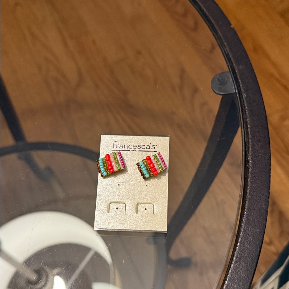 Francesca's Colorful Beaded Earrings
